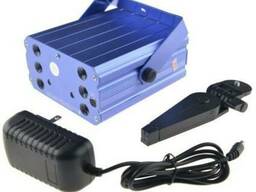 Лазерный проектор Mini Laser Stage YX-039 - цветомузыка