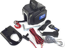 Лебідка портативна акумуляторна 2,7т 12 V 6000LBS трос синтетика Husar Winch