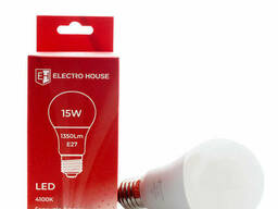LED лампа А65 E27 15 Вт 4100К