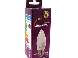 LED лампа Sirius 1-LS-3205 С37 6W-3000K-E27