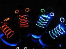 LED шнурки, светящиеся шнурки купить, светящиеся шнурки киев