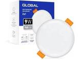 LED світильник Global GSP 9W нейтрал(4100k) 2в1 (врізний / накладної) - фото 1