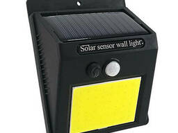 LED світильник на сонячній батареї Vargo 5W COB c датчиком Чорний