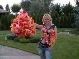 Леи для гавайских вечеринок, веночки из цветов