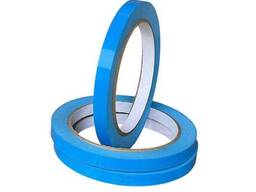 Лента каучуковая клейкая ПВХ для клипсаторов, 9×66 мм, синий