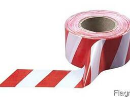 Лента сигнальна 50мм*100м (червоно-біла)