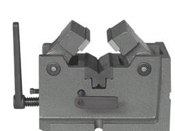 Лещата верстатні для затискання циліндр. деталей L губок 100 мм