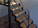 Лестницы внутренние межэтажные из металла, перила - фото 3