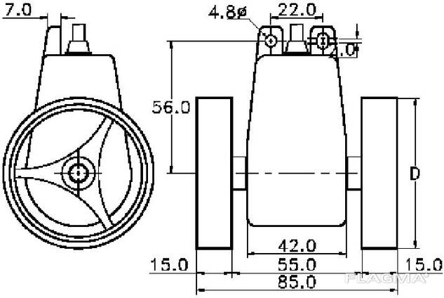 Линейный энкодер роликового типа Fotek WE-M1