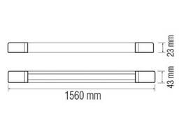 Линейный ПВЗ Светильник Horoz Irmak 45W IP65 1560мм