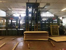 Лінія пресування фанери 2200х3200мм, б/в.