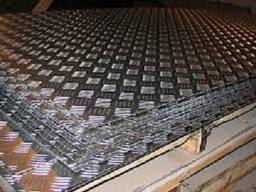 Алюминиевый лист рифленый квинтет 1х1000х2000 мм