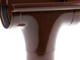 Ливнеприёмник правый коричневый 90 мм, Profil 107 P K
