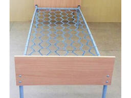 Ліжко металеве 1900х700 з ДСП спинкою