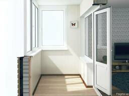 Лоджия 2.5м Пластиковые Окна на Лоджию