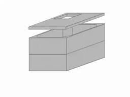 Залізобетонний Погріб (льох) 2,5×2,2×1,95м (к-кт 3 елемента)