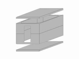 Залізобетонний льох (підвал) (к-кт 4 елемента) 2,9×2,5×2,2м вхід з боку