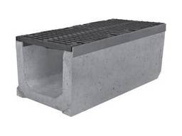 Лоток водоотводный ЛВ-50.64.56 бетонный с решеткой щелевой чугунной (комплект)