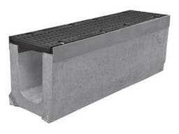 Лоток водоотводный SUPER ЛВ-15.25.31 бетонный с решеткой щел