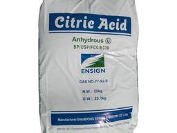 Лимонна кислота безводна, 25 кг Китай