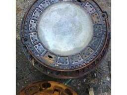 Люк канализационный тяжелый С250 с бетонным наполнением
