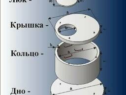 Крышка бетонная для колодца, канализации жби в Харькове