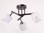 Люстра Хай тек на 3 поворотных плафона Sirius Черная (193502/3) - фото 2