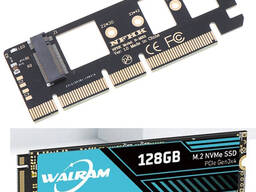 M.2 2280 NVMe 128gb Для старих ПК LGA 775 1155 1156 1151