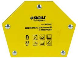 Магнит для сварки трапеция 22кг 90×54×54×43мм (30,45,60,75,90,135°) Sigma (4270351)
