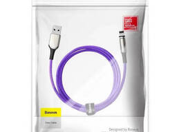 Магнитный кабель Lightning для iPhone Baseus Zinc Magnetic Charging Cable (1m, 2A). Purple