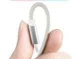 Магнитный светодиодный кабель для зарядки iPhone шнур светящийся магнитный Lighting 1 м. .. - фото 2