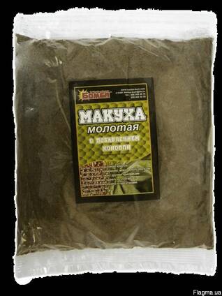 Макуха молотая (жмых) для рыбалки 0,5 кг