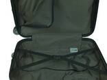 Малый пластиковый чемодан на колесах 45L GD Polo коричневая - фото 3