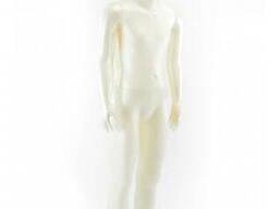 Манекен детский в полный рост школяр белый перламутровый без подставки