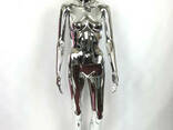 Манекен женский серебро, лакированный - фото 1