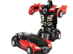 Машинка BauTech Трансформер Bugatti 2 в 1 14см. Красный