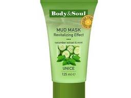 Маска для лица Огуречный экстракт и мята Unice Body & Soul, 125 мл