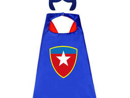 Маскарадный плащ с маской Капитан Америка 3 9066 70х70 см