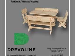 Мебель "Весна" из сосны 1,5м