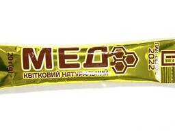 Мед натуральний квітковий в стіках 20гр (уп/5кг/250 стіків)