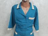 Медицинский костюм женский бирюзовый с бежевой отделкой пошив медицинских костюмов - фото 1
