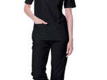 Медицинский костюм женский черного цвета - фото 1