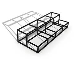 Металевий каркас сходів ЕКО на 2 сходинки, ширина 1500 мм