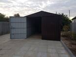Металевий гараж з профлиста, виробництво та встановлення - фото 1