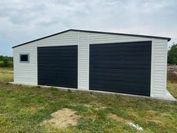 Металлический гараж 9х6 Ворота 2,30