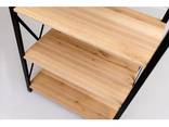 Металлический стеллаж в стиле Лофт LOFT-640B 6 деревянных полок