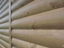 Металлосайдинг блок-хаус "бревно" Ольха