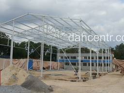Каркас ангару 24х30х6 Двосхилий під зерносховище, навіс