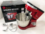 Миксер-тестомес планетарный Domotec MS-1368 на 6 скоростей 3 насадки чаша 4 л 1500 W - фото 3