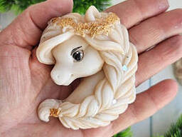 Мило ручної роботи Кінь Цариця беж